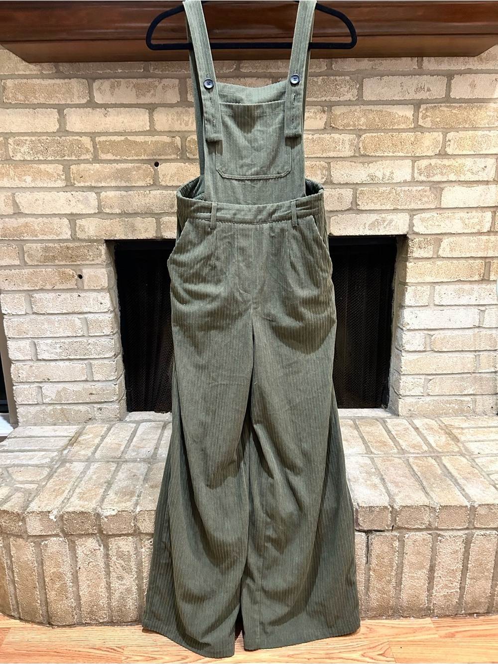 Cider Olive Green Corduroy Overalls EUC